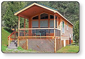 Many Guest First Resorts properties offer luxurious cabins for rent